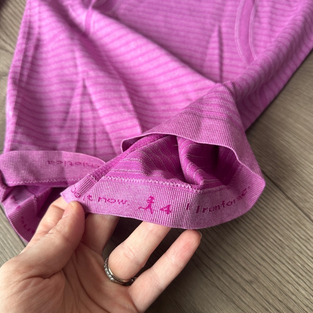 Lululemon Swiftly Tech Long Sleeve sweatshirt Crew Heathered Ultra Violet purple - Picture 6 of 8